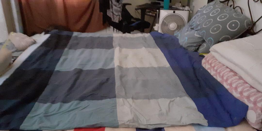 Only 2 available Queen size quilts with IKEA quilt cover, Furniture