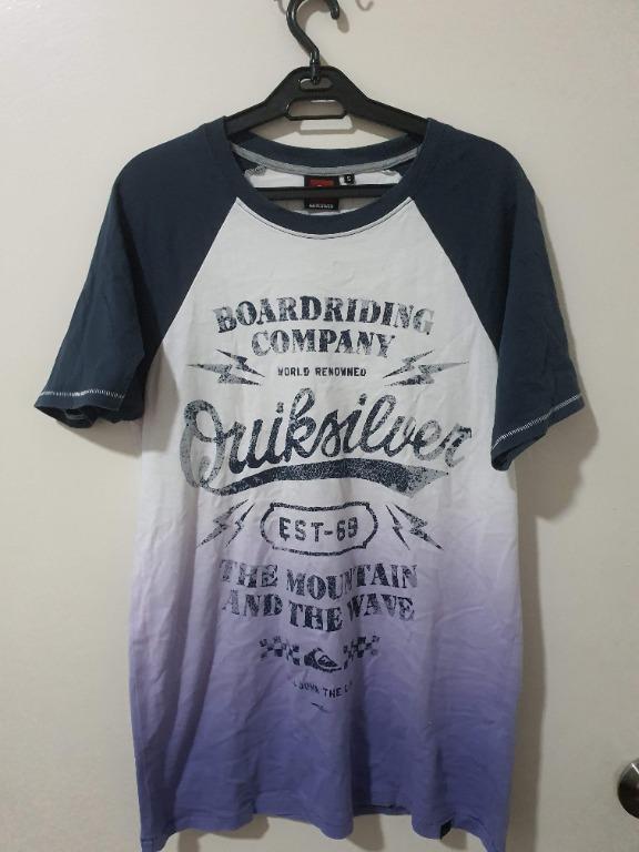 Quiksilver T-Shirt - S (Category: Tshirts & Polo Shirts ) located in Quezon City. Submitted by dpkuno (Listing ID 1150071384, Image 1). Description: Size SMALL on tag Measurements > Armpit to armpit: 18 in > Length: 28 in **** Please allow slight 2-4cm difference due to manual measurement and a little color variation for different display setting and lighting Meetups: Fishermall Q.C. | Morato area Shipping: Buyers expense .
