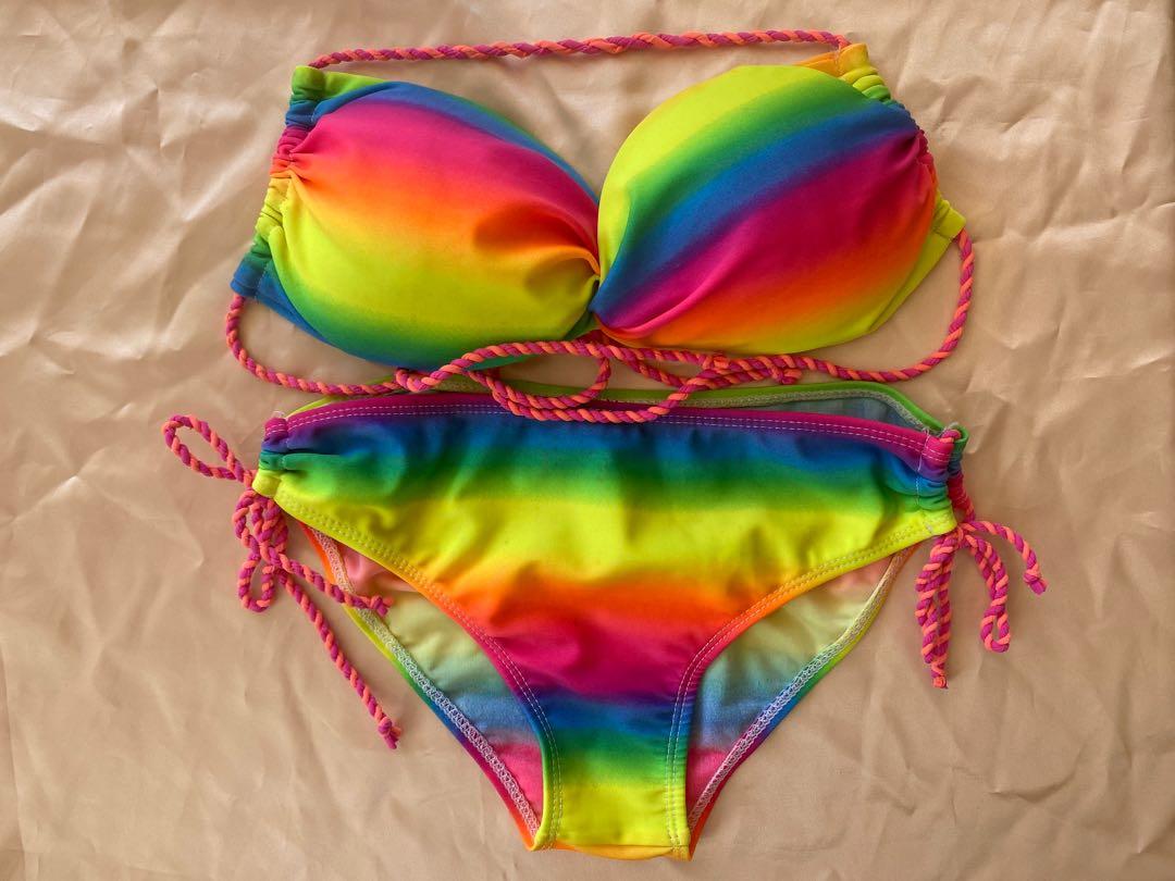 Rainbow bathing suit two piece store