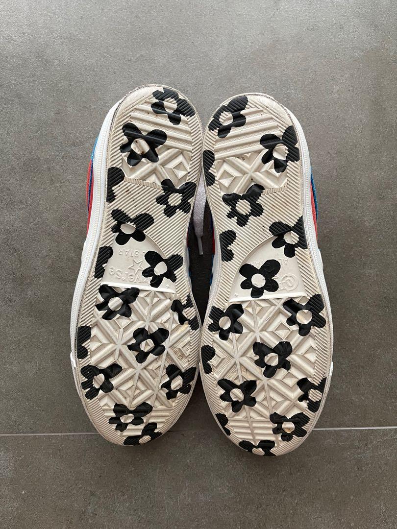 Red and Blue Golf Le Fleur Converse