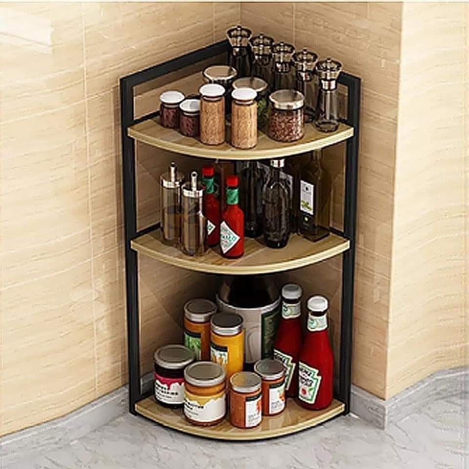 Restock! Corner Spice Shelf Rack, Furniture & Home Living, Furniture