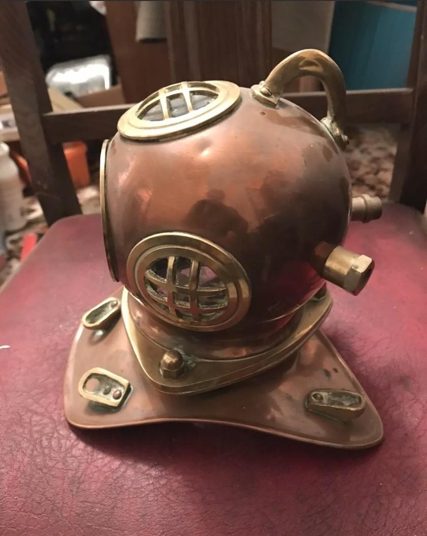 Rolex diving helmet discount display
