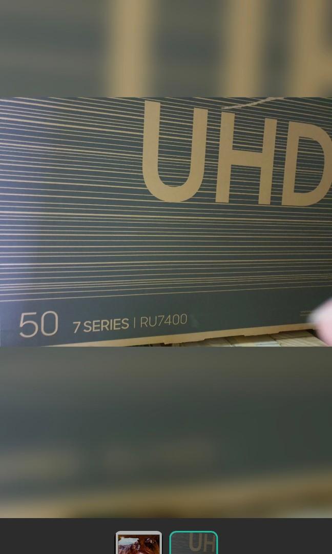 Samsung 50" UHD 4K Amart TV RU7400, TV & Home Appliances, TV