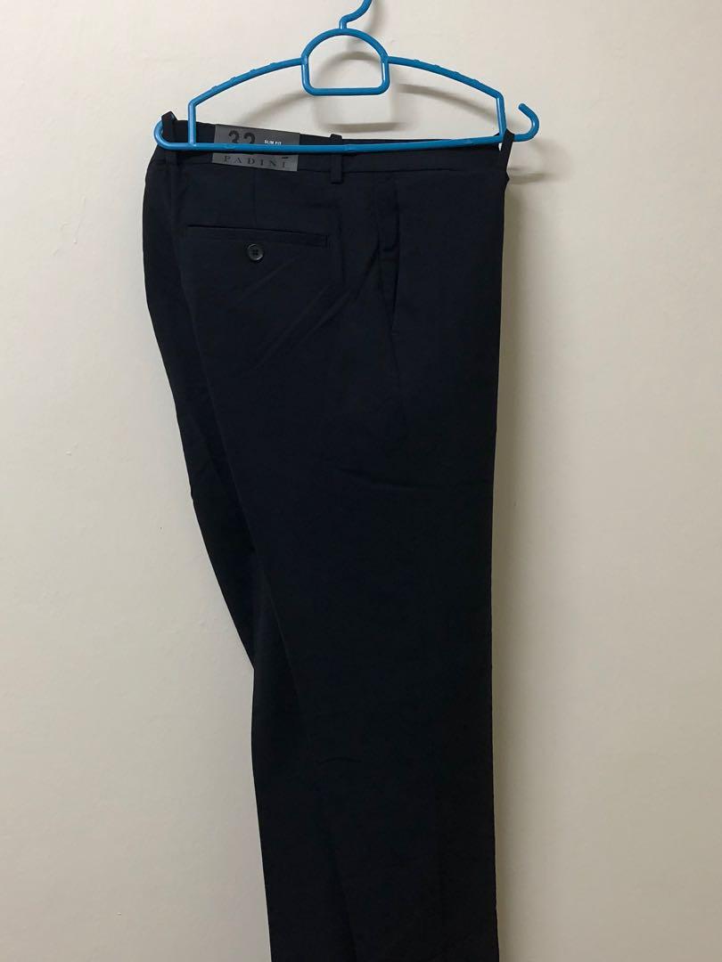 Seluar Slack Lelaki Blue Black on Carousell