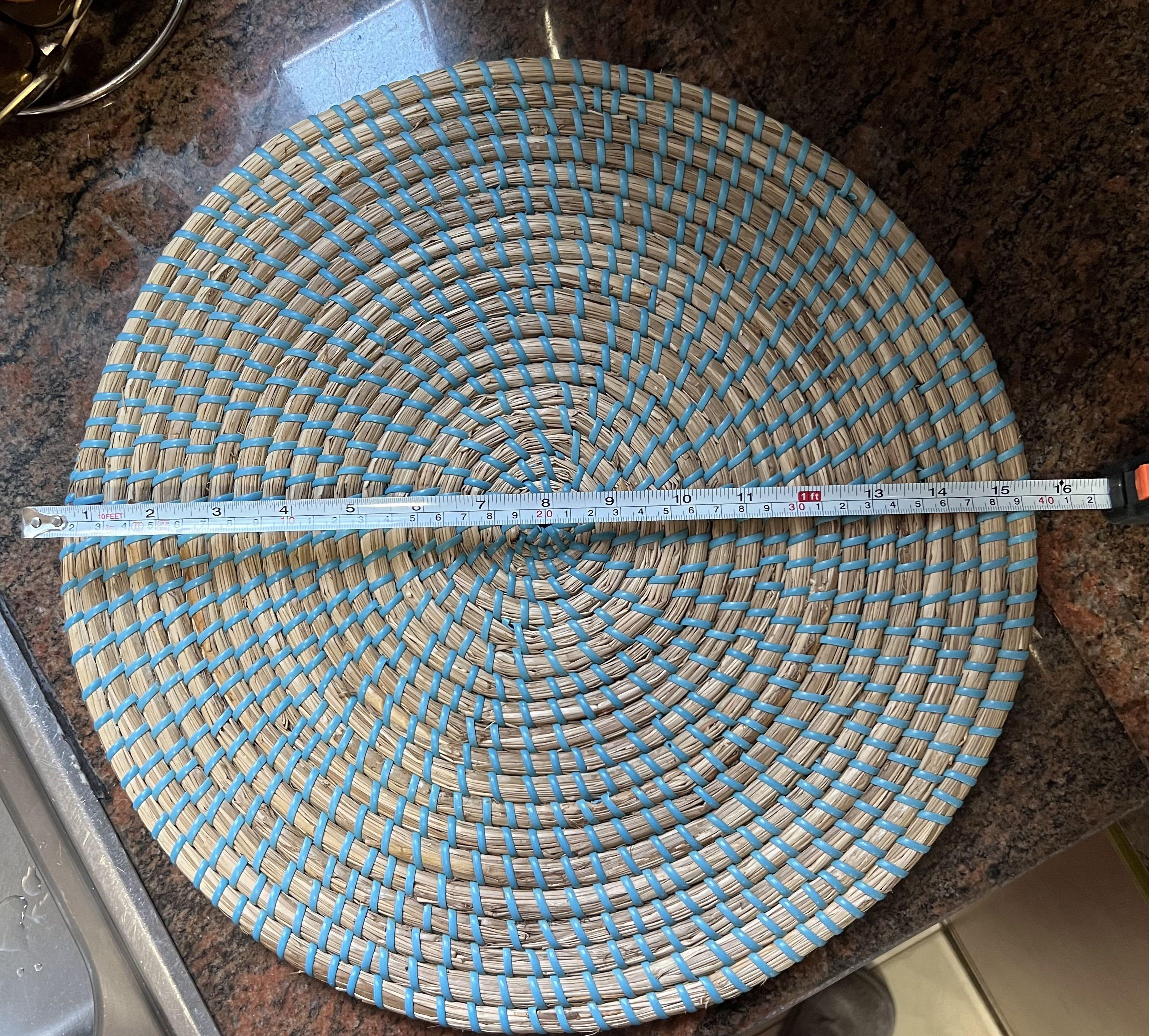 Placemat Set of 4 Jute Woven Table Mats, Furniture & Home Living