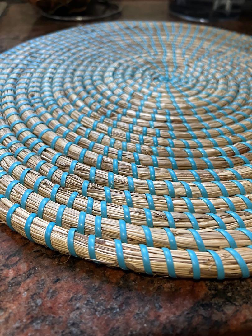 Placemat Set of 4 Jute Woven Table Mats, Furniture & Home Living