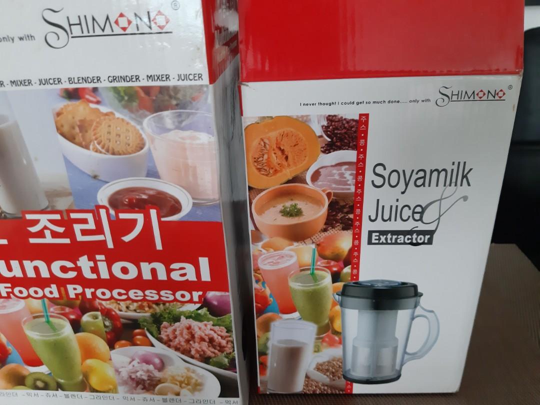 Shimono food processor, juice extractor, TV & Home Appliances, Kitchen Appliances, Juicers