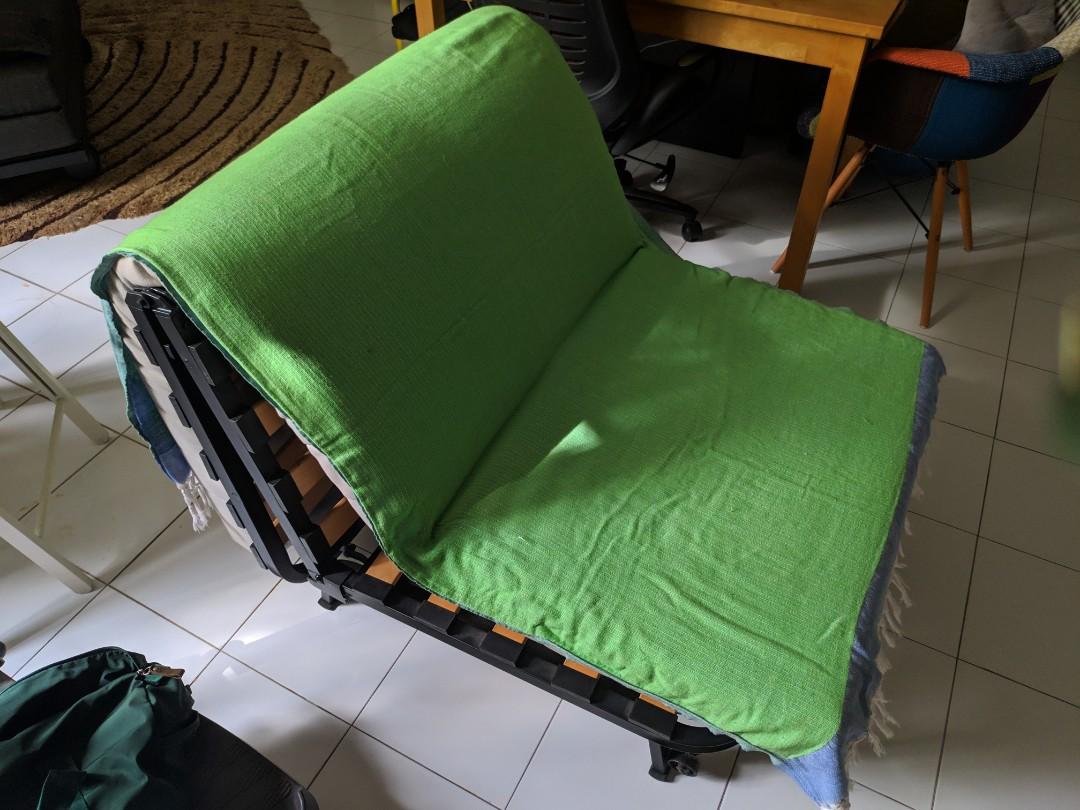 Single sofa bed, Furniture & Home Living, Furniture, Sofas on Carousell