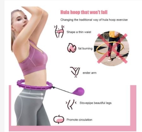 Abdominal Exercise Fitness Massage Two-in-One Pilates Hoop Smart Counting ，Disassembly Section Fitness Hoop Smart Hula Hoop 