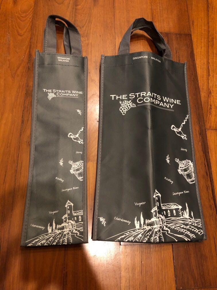 Straits wine tote bag recycle wallet box alcohol gift Food