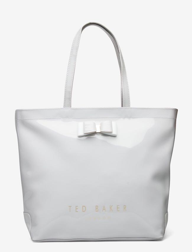 Ted Baker Hanacon Bow in Grey, Women's Fashion, Bags & Wallets 
