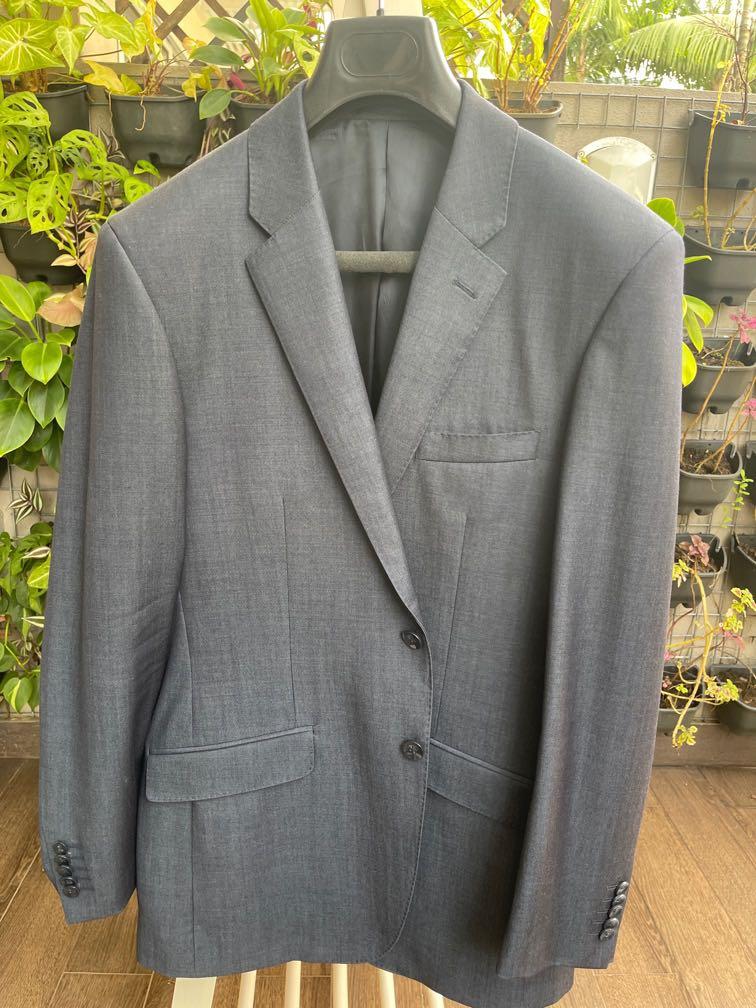 TM Lewin ‘Plain Blue’ suit jacket (no trousers), Men's Fashion, Coats ...