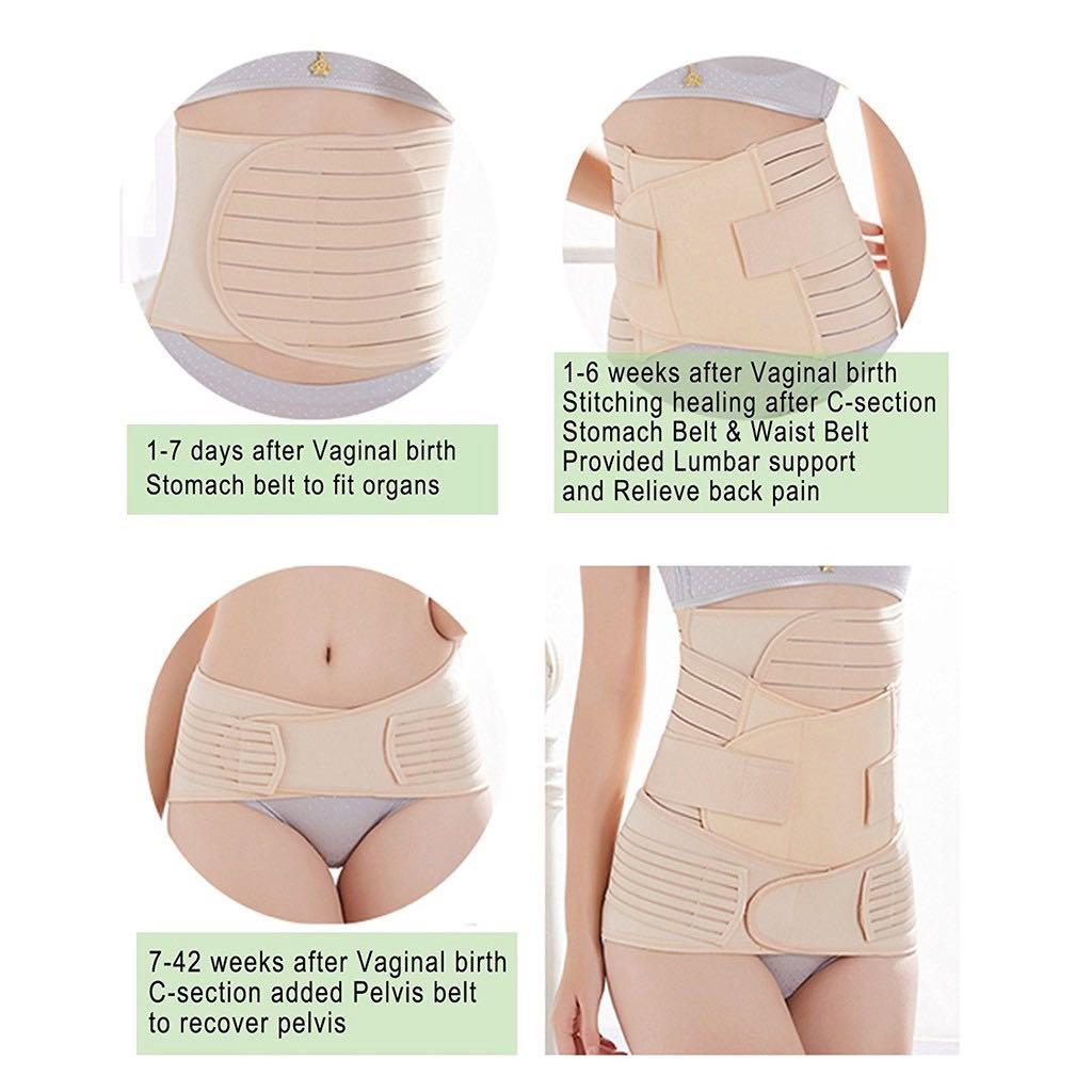 To bless: Postpartum Belly Band-3 in 1 Post Partum Girdle Corset (M size),  Babies & Kids, Maternity Care on Carousell