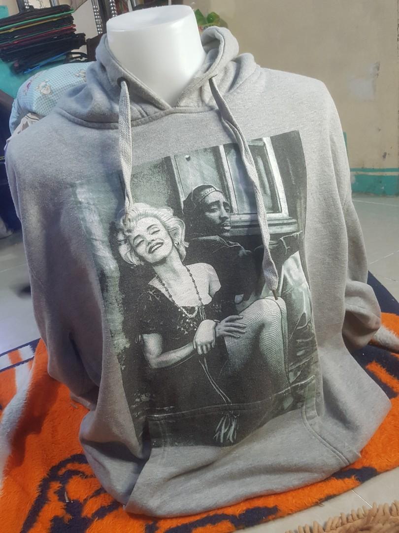 TUPAC X MARILYN MONROE HOODIE Men s Fashion Coats Jackets and