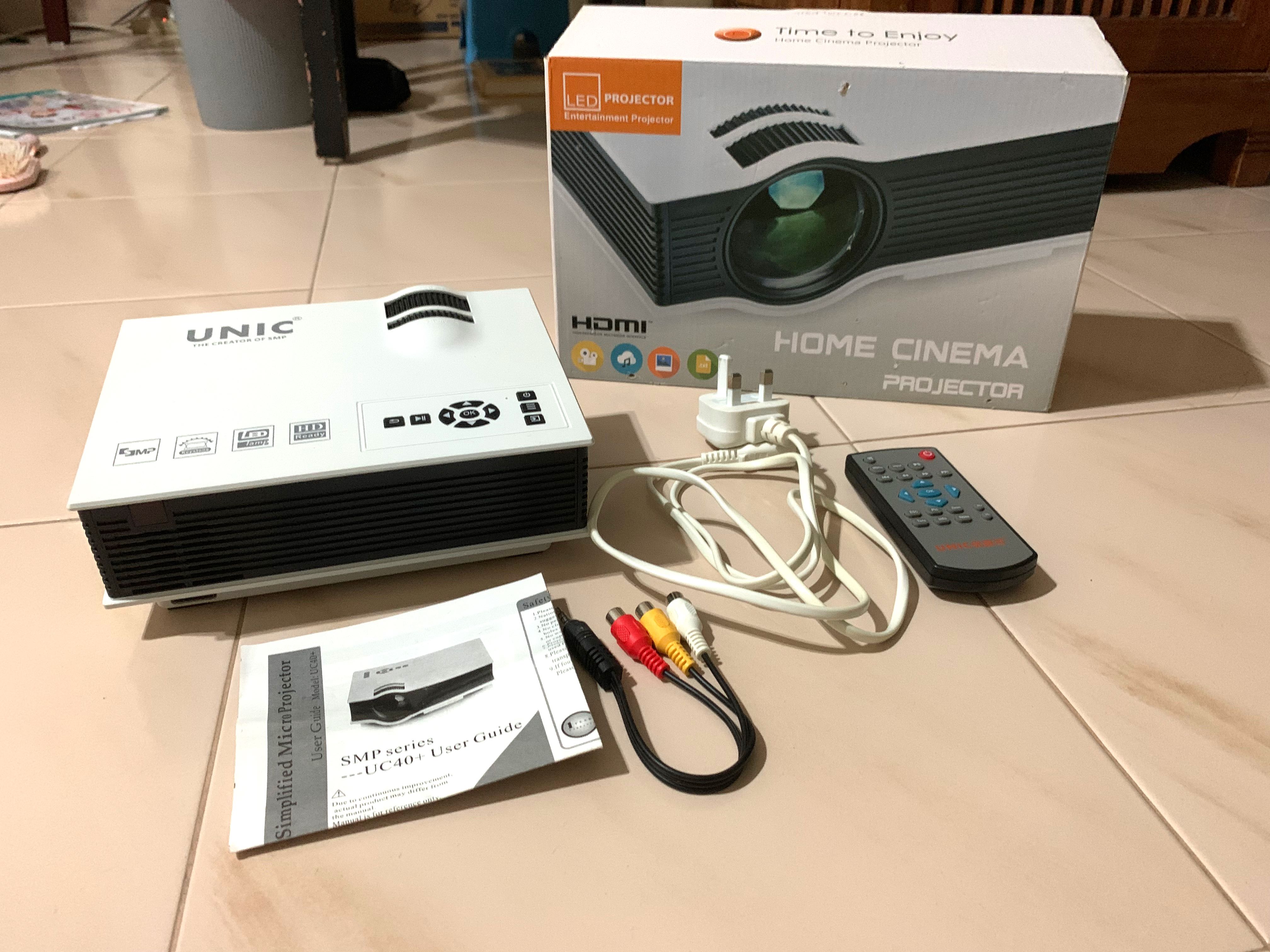 UNIC Home Cinema Mini Projector, TV 