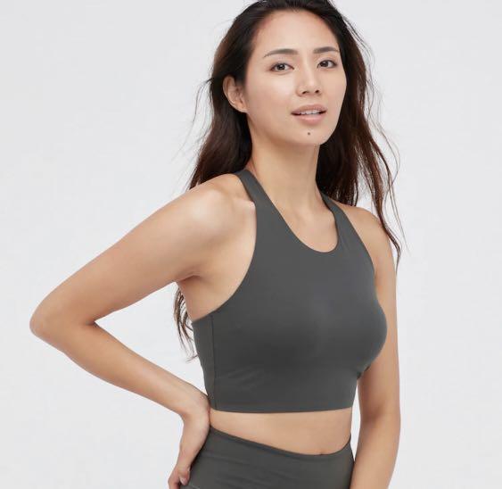 Uniqlo Wireless Sports Bra (Size M) Active Racer Back, Women's Fashion,  Activewear on Carousell