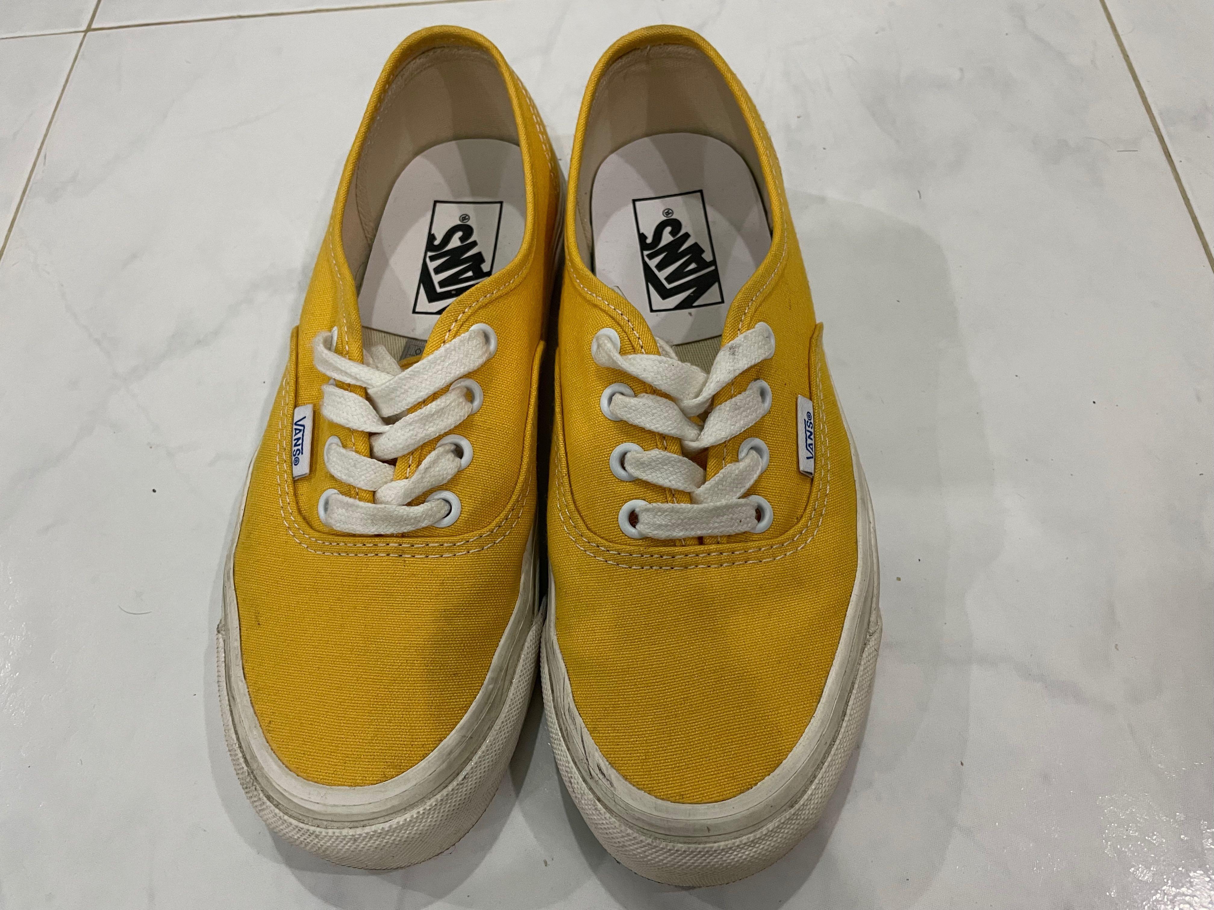 yellow vans authentic