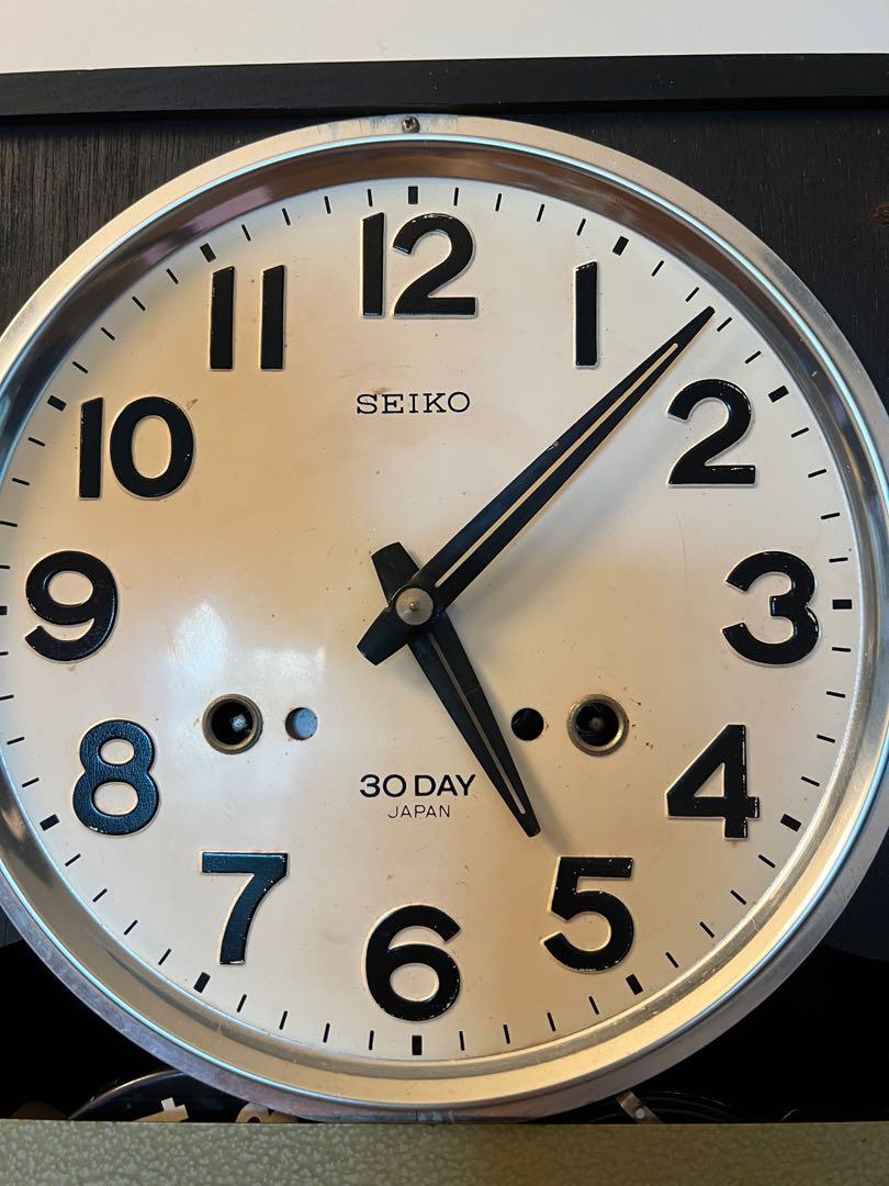 Vintage Seiko wall clock with day-date dials. Japan made, Furniture & Home  Living, Home Decor, Clocks on Carousell