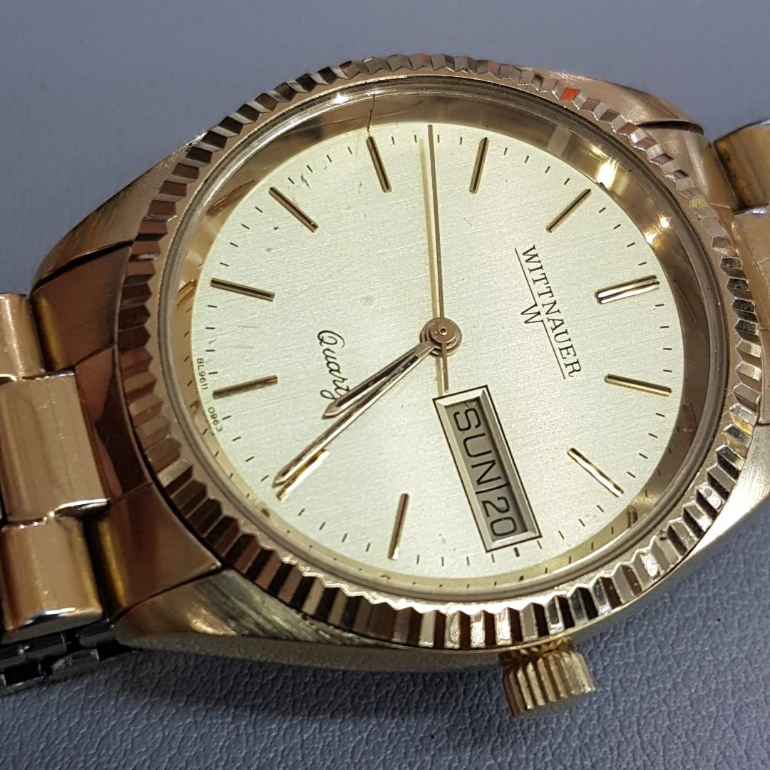 Wittnauer quartz gold watch on sale