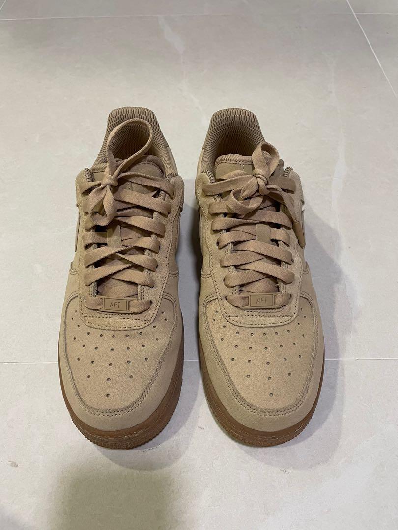 Womens Air Force 1 07 SE Mushroom Mushroom Gum Women s Fashion
