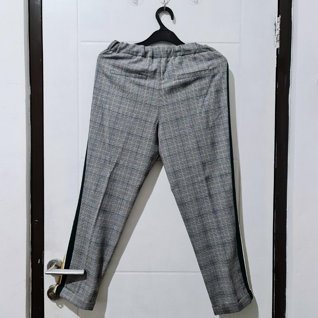 zara tartan pants, Fesyen Wanita 