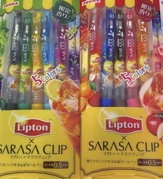 徵收］Zebra sarasa Lipton立頓set pen原子筆, 徵收- Carousell