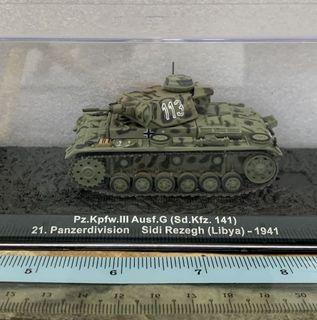 PANZER Tank KFZ 141 Lybia 1941 Die Cast METAL MODEL Scale 1/72 ALTAYA Rare Mint 