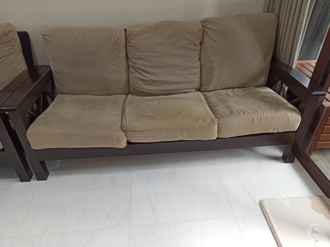 Wood frame sofas shop for sale