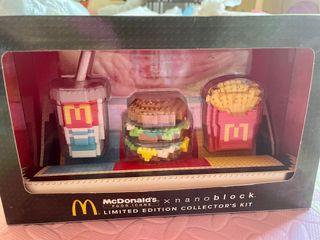 包順豐 日本版 McDonald x Nano Block 漢堡包 薯條 汽水限量版 珍藏
