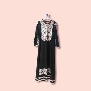 Abaya, daster, dress hitam