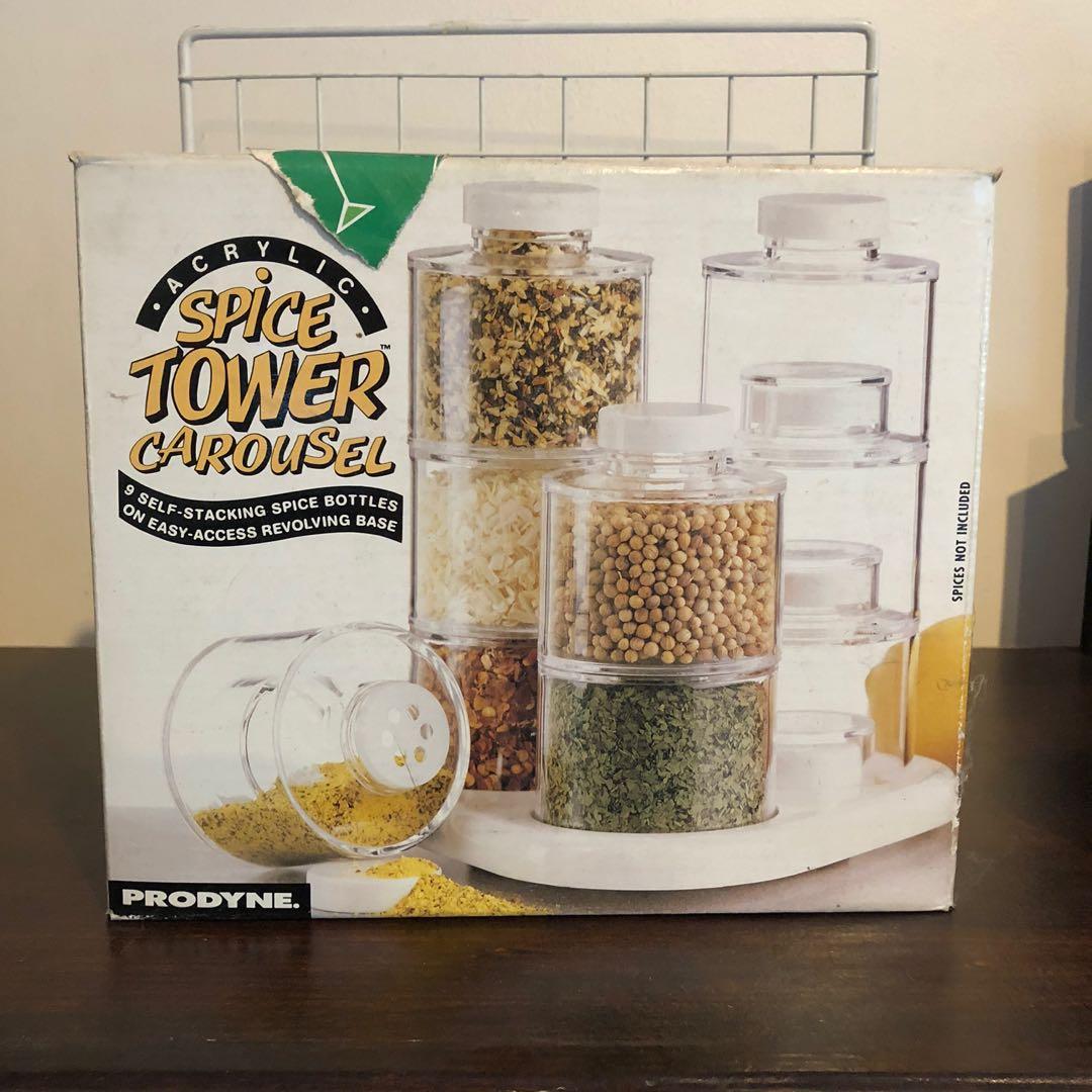 Acrylic Spice Tower carousel (Bnew in box) RUSH, Furniture & Home Living, Kitchenware
