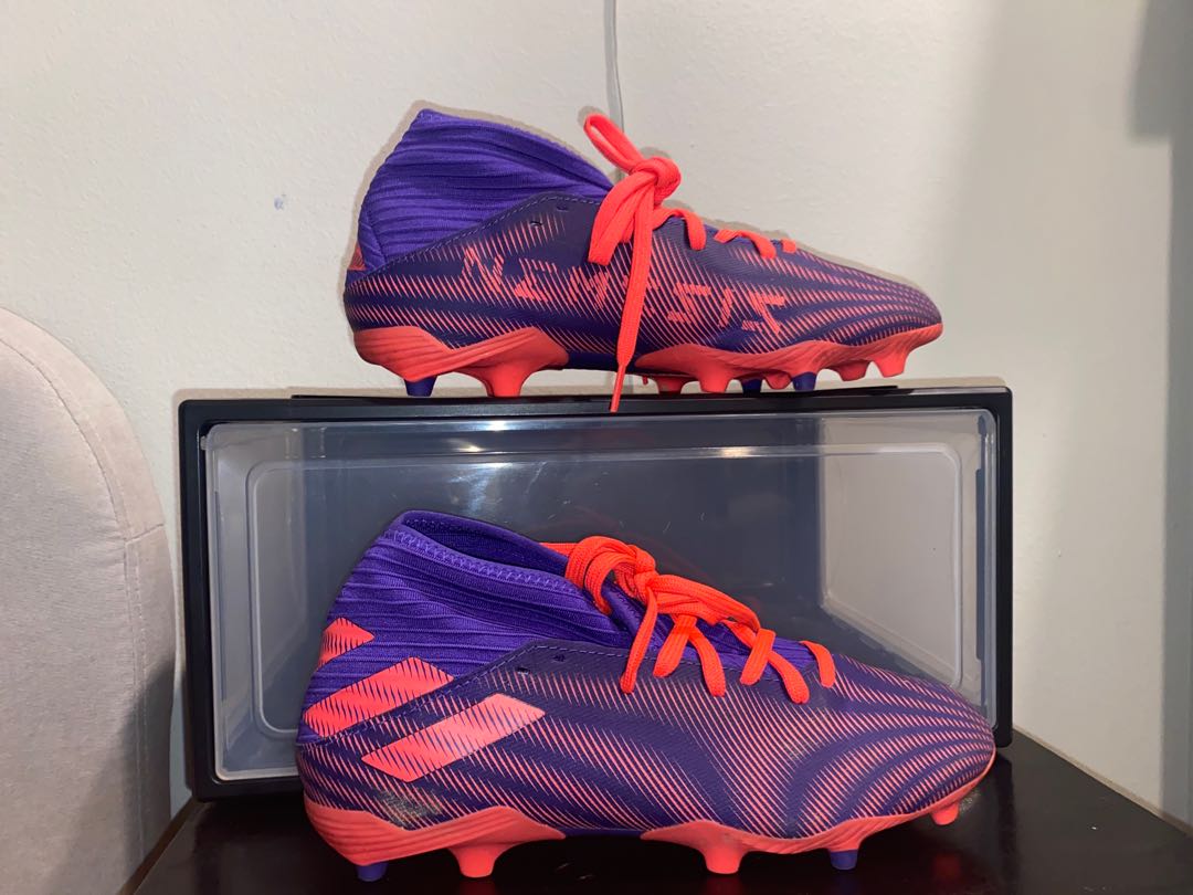 purple nemeziz football boots
