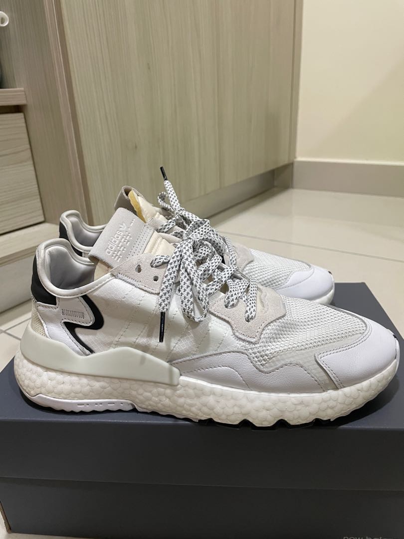 Adidas nite jogger cloud white online