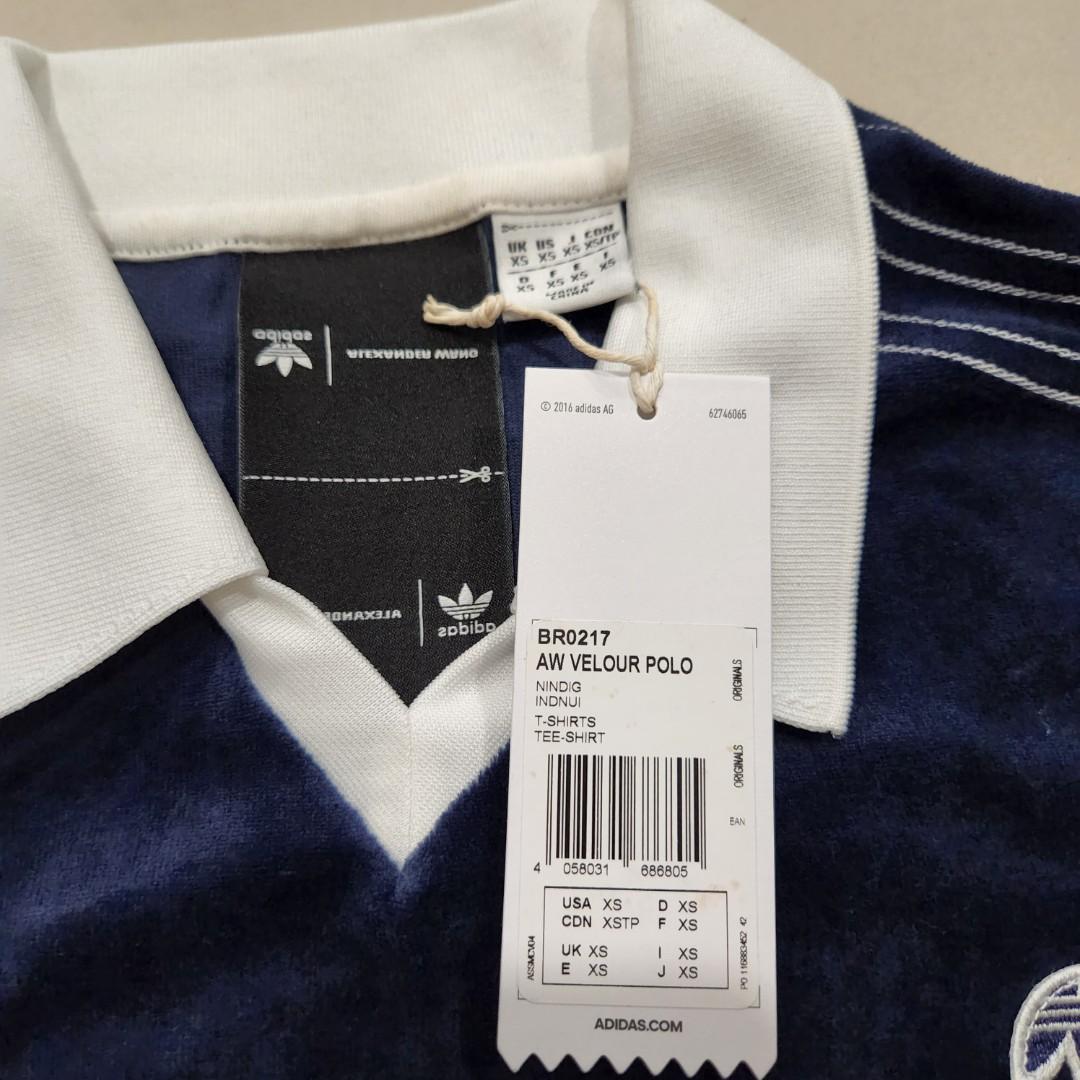 Adidas alexander wang best sale velour polo