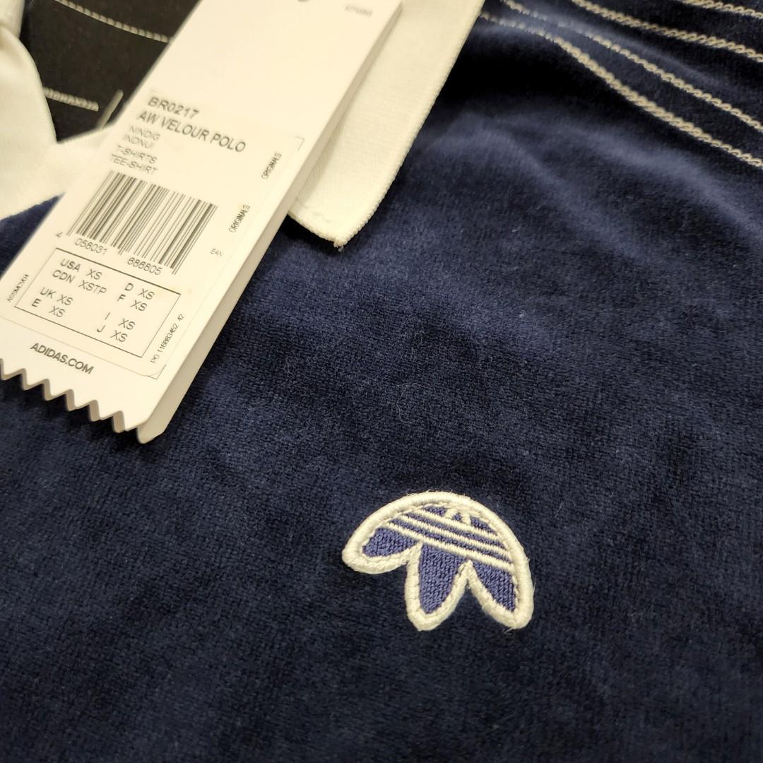 ADIDAS XS ALEXANDER WANG VELOUR POLO