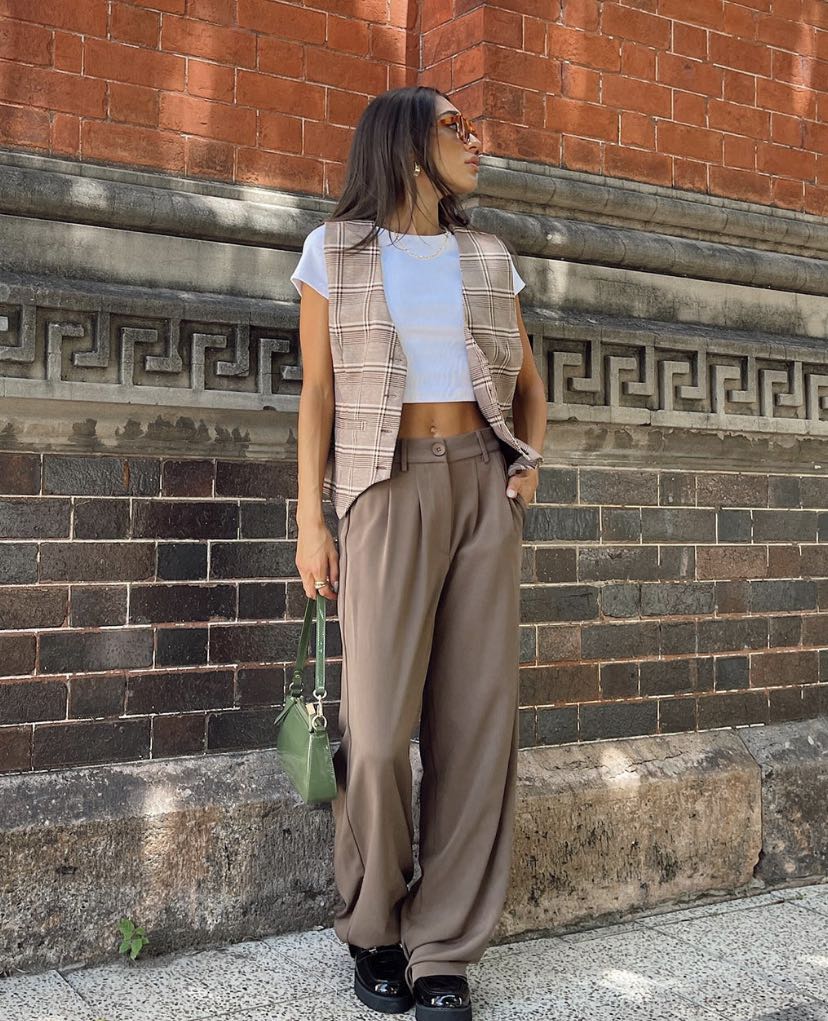 Archer pants brown Princess Polly 