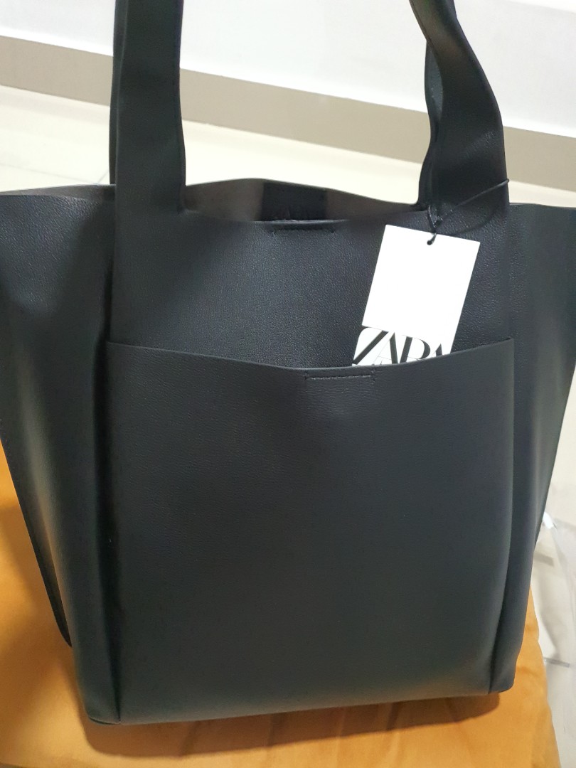 Top more than 52 black tote bag zara best - esthdonghoadian