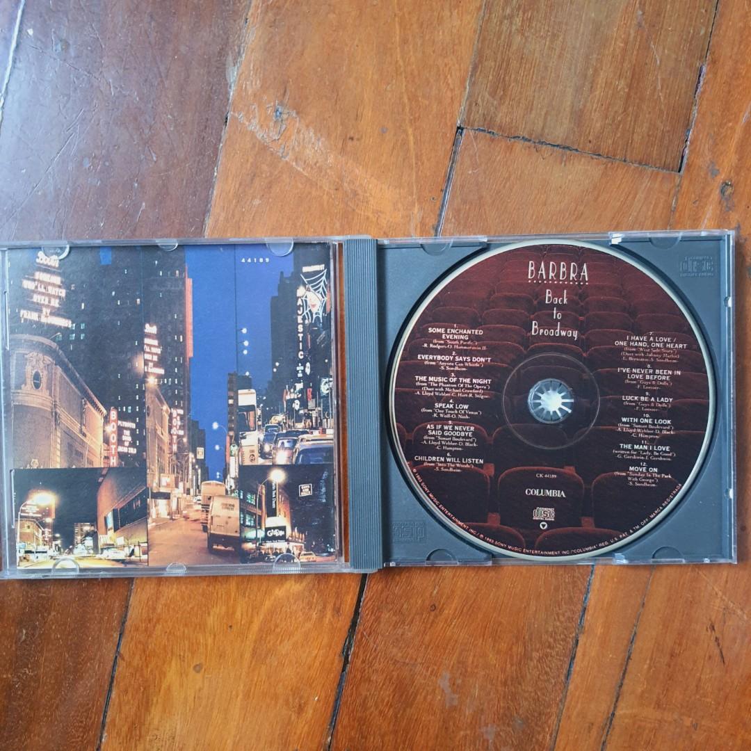 Barbra Streisand - Back to Broadway CD Barbara (Category: CDs & DVDs) located in Quezon City. Submitted by vintagepopph (Listing ID 1150270560, Image 3). Description: Payment: BPI, BDO, GCASH strictly no COD Shipping methods: - Gogoxpress - Payment C/O buyer via Mr. Speedy or Grab (coming from tomas morato QC area) - Strictly NO PICKUPS allowed Due to age and storage,the CD playback quality may be compromised. Though CD is not visibly damaged or 