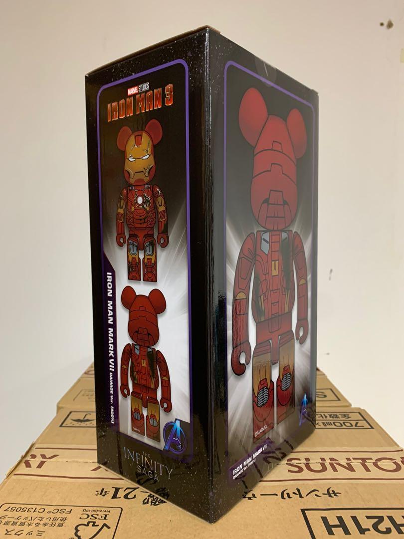 全新現貨Bearbrick Iron man mark VII Damage Ver. 400% be@rbrick 