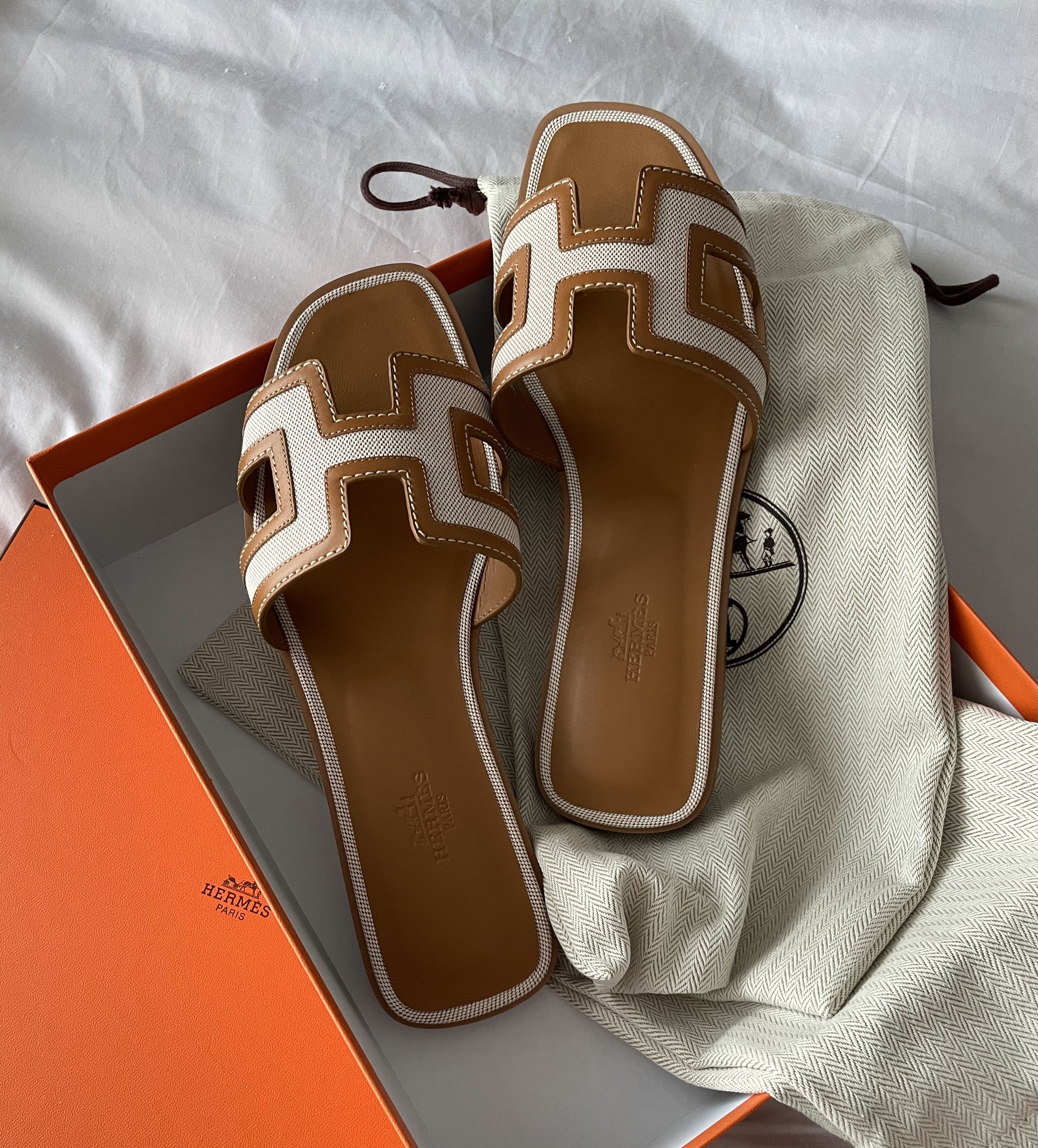 BNIB Hermes new Colour Oran Sandal, Luxury, Sneakers u0026 Footwear on Carousell