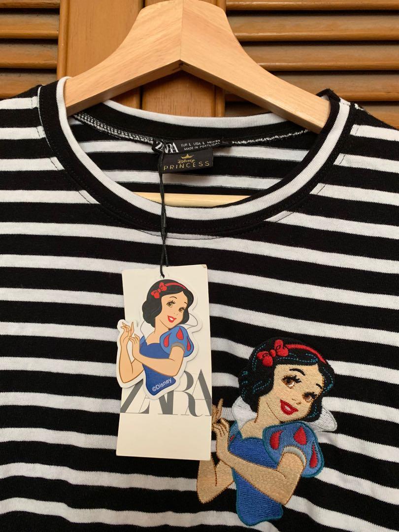 BNWT Zara disney princess snow white stripe shirt
