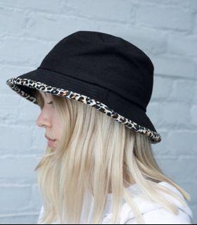 Blue Denim Reversible Bucket Hat, Women 