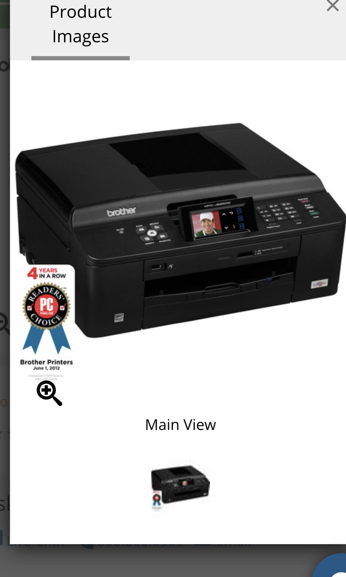 Brother MFC-J625DW Wifi All in one Colour Printer (Fax Copy Scan Print ...
