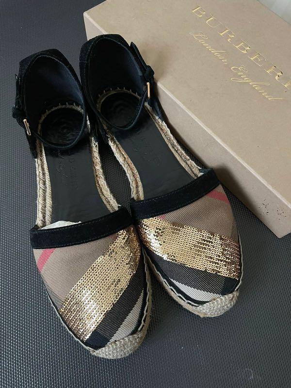 burberry abbingdon espadrilles Fesyen Wanita Sepatu di Carousell