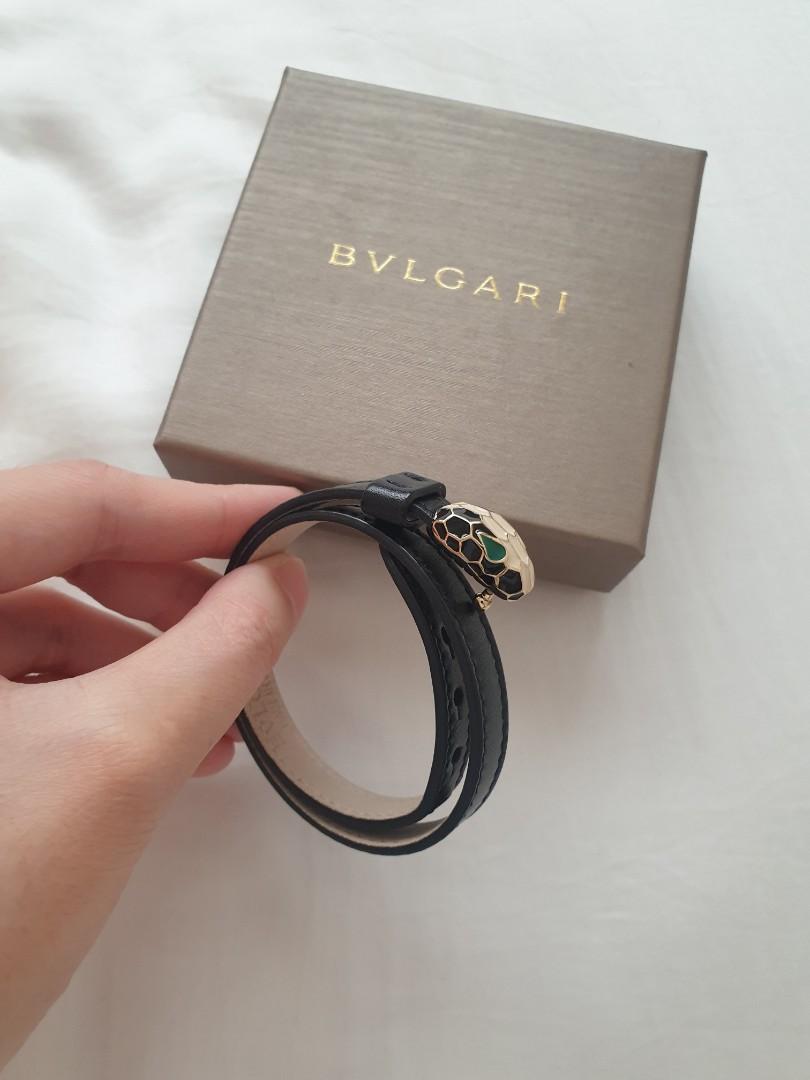 Bvlgari 2024 leather bracelet