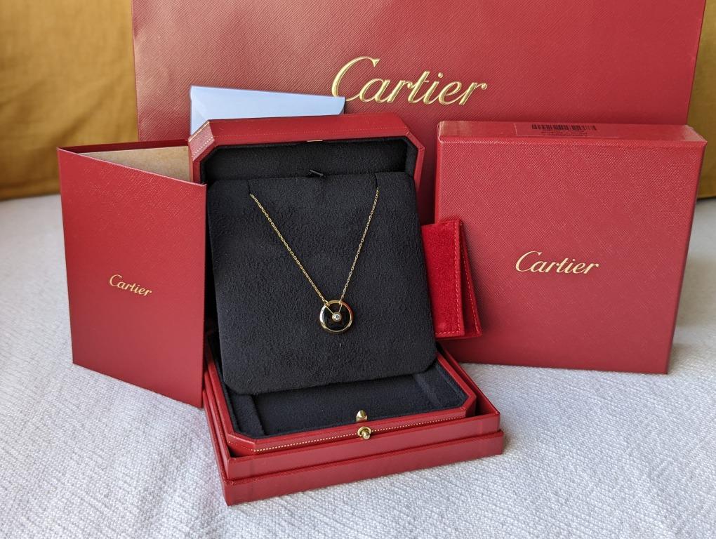 Cartier onyx new arrivals necklace