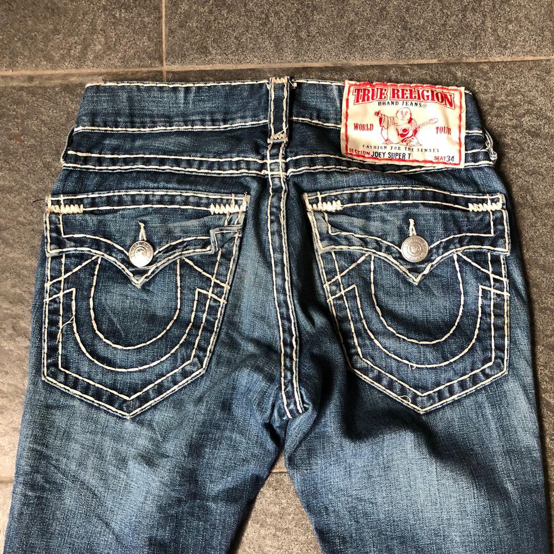 Celana Jeans True Religion, Fesyen Pria 