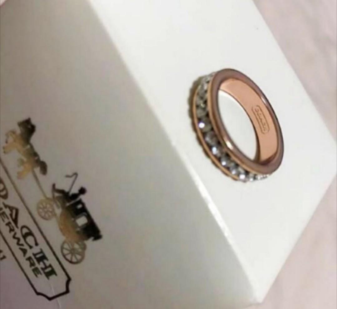 Coach Rose gold ring Women s Fashion Jewelry Organisers Rings on Carousell