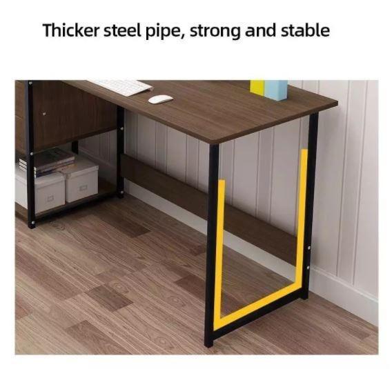 Computer Table With Drawers and Shelves Study Desk With Shelves Office