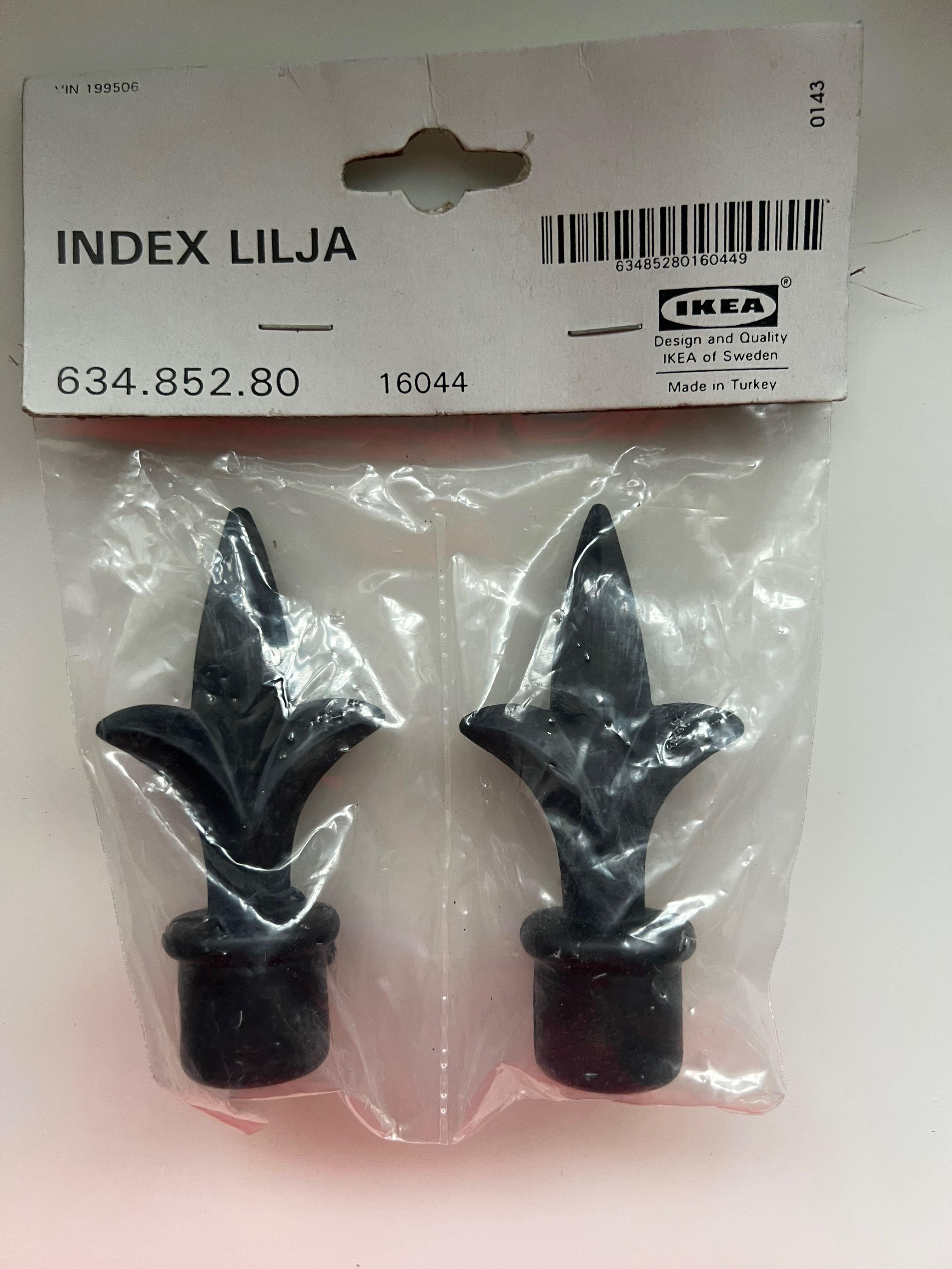 Curtain Rod Finials IKEA INDEX LILJA, Furniture & Home Living, Home